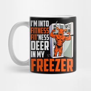 Hunting I'm Into Fitness Deer Freezer Funny Hunter Dad Mug